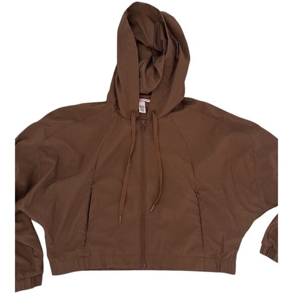 Victoria’s Secret Parachute Jacket Womens XL Slouchy Cropped Brown Bronze - Picture 1 of 16
